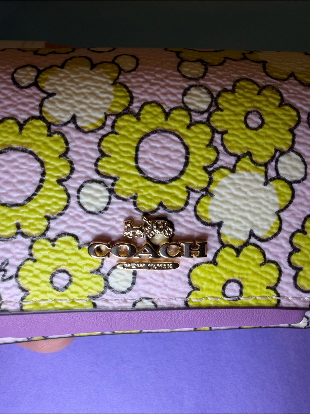 Coach Mini Klare Bag Charm with Blocked Floral Print Keychain – NWT: - Picture 7 of 8